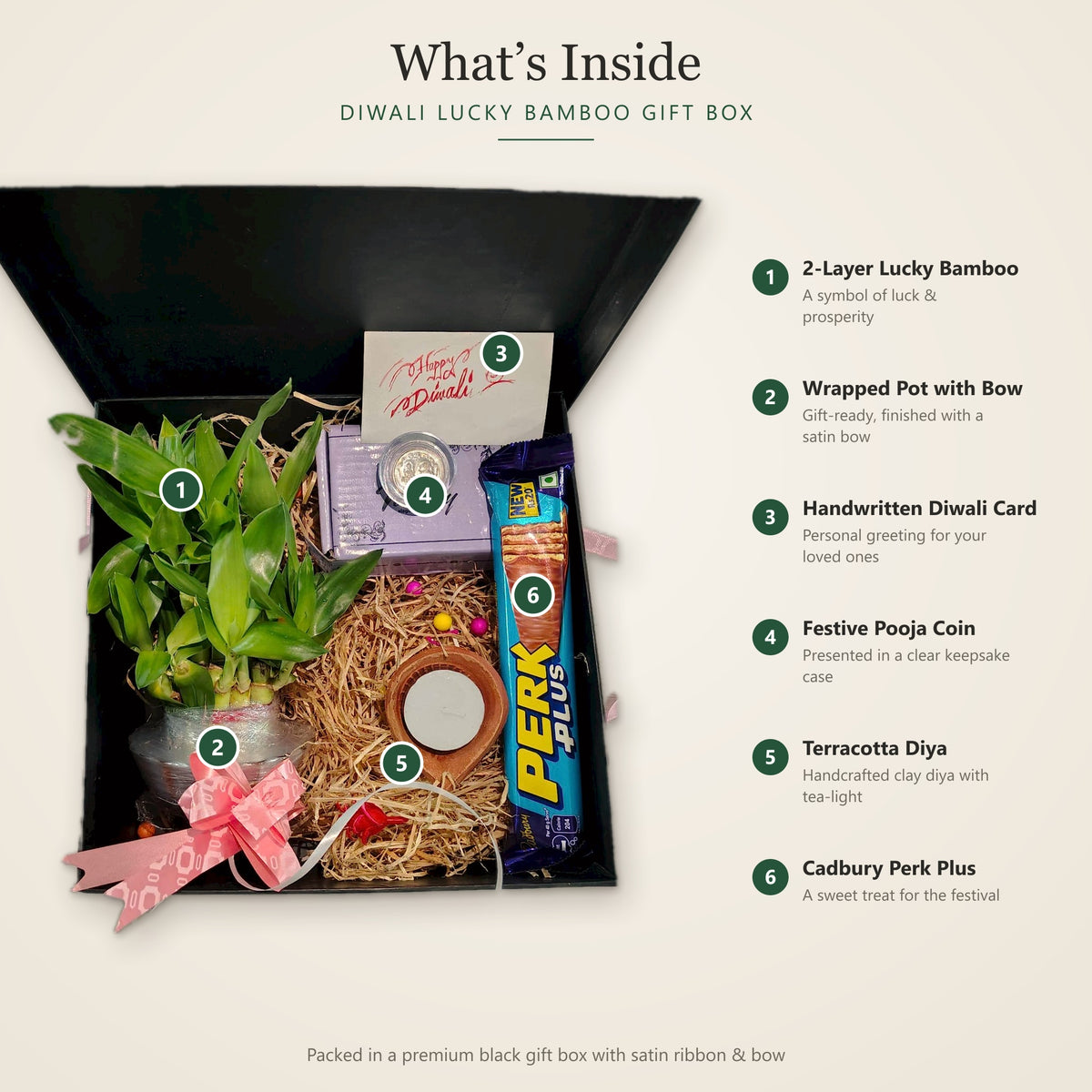 Diwali Lucky Bamboo Gift Box