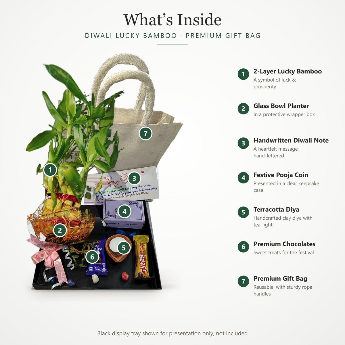 Diwali Lucky Bamboo Premium Gift Bag