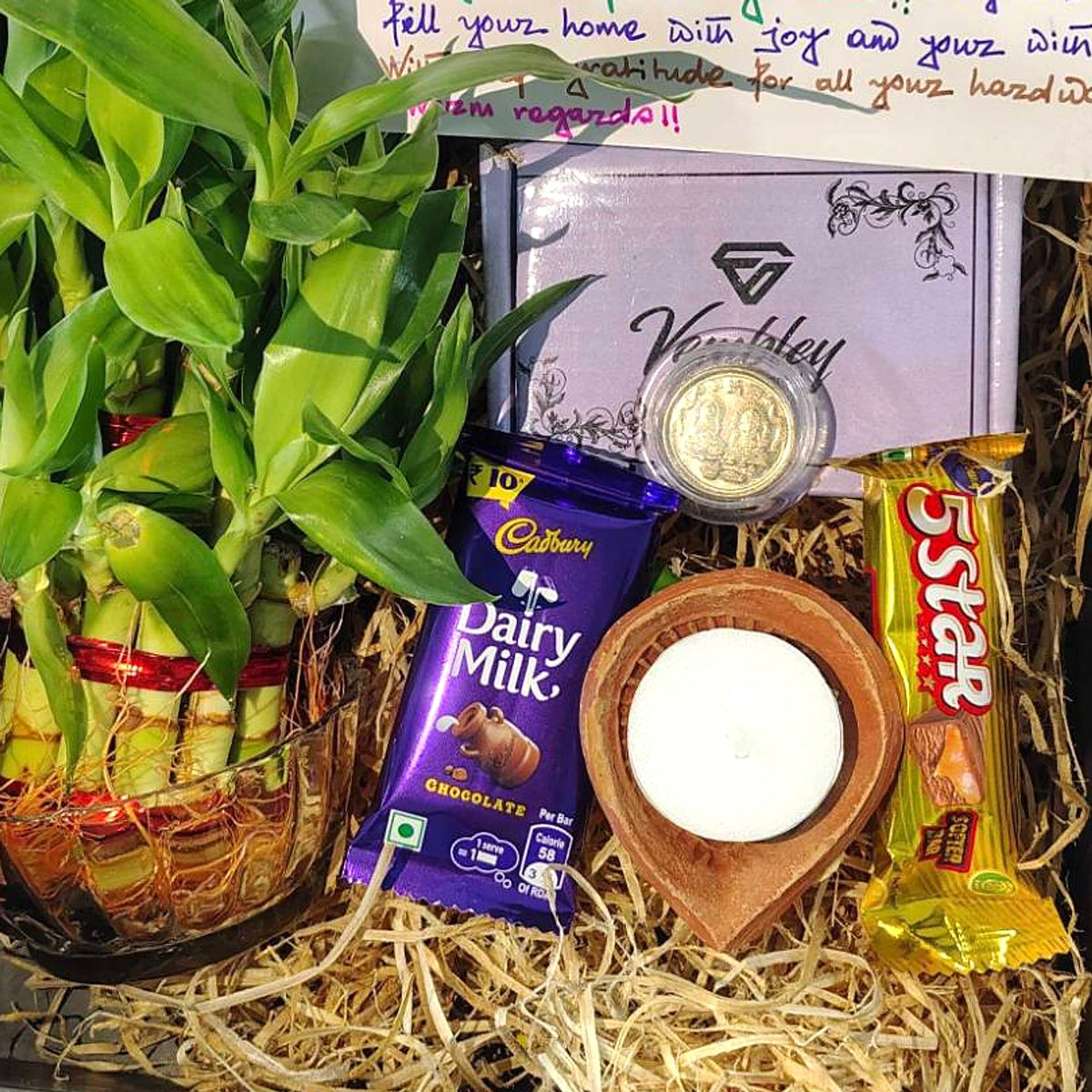 Diwali Lucky Bamboo Gift Hamper