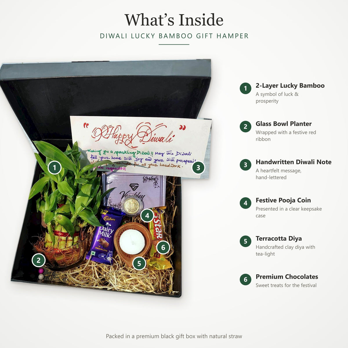 Diwali Lucky Bamboo Gift Hamper