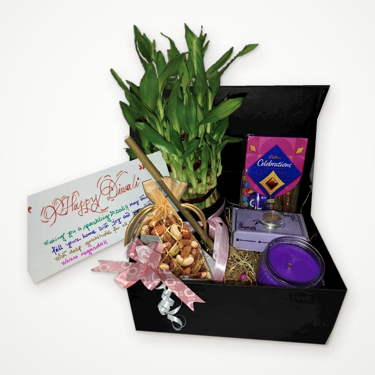 Diwali Lucky Bamboo Deluxe Gift Hamper