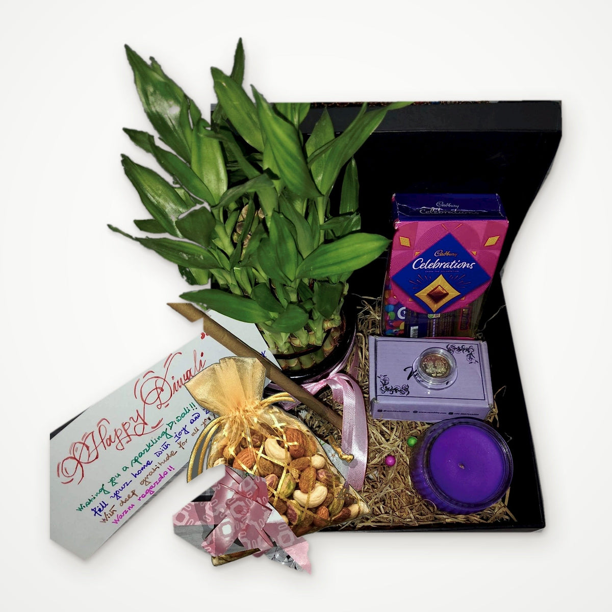 Diwali Lucky Bamboo Deluxe Gift Hamper