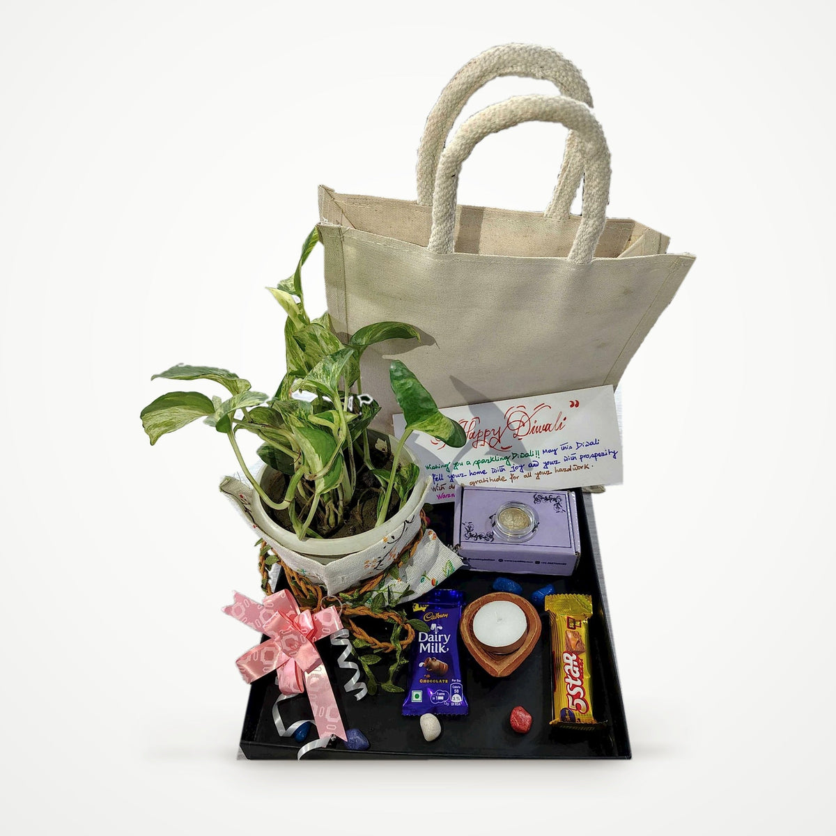 Diwali Money Plant Premium Gift Bag