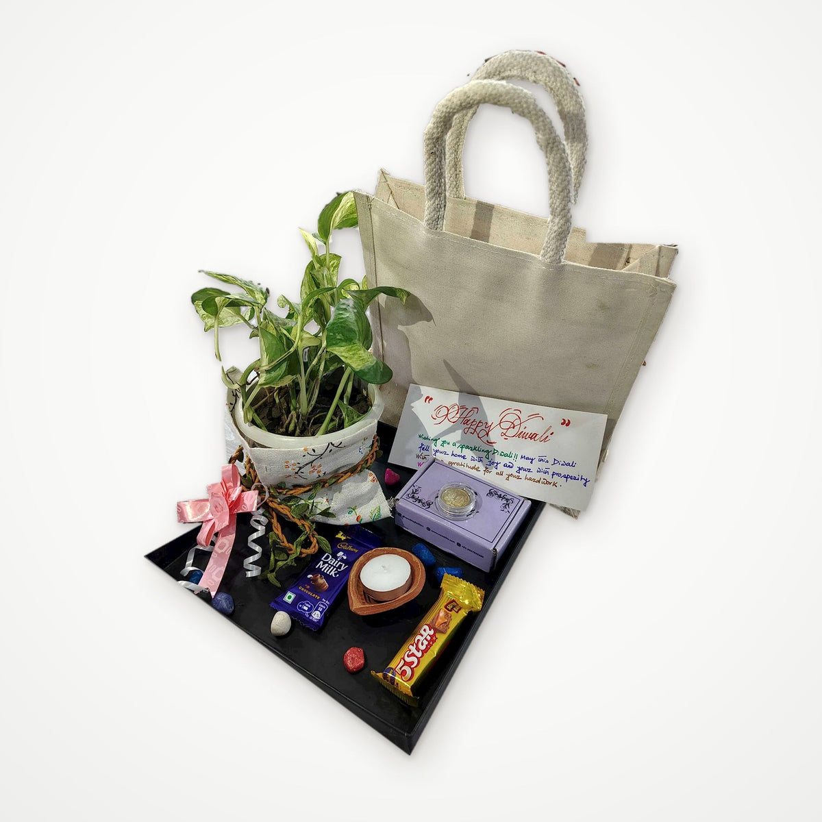 Diwali Money Plant Premium Gift Bag