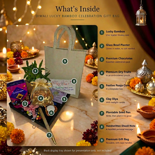 Diwali Lucky Bamboo Celebration Gift Bag